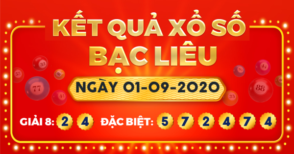 Xổ số Bạc Liêu ngày 1 tháng 9