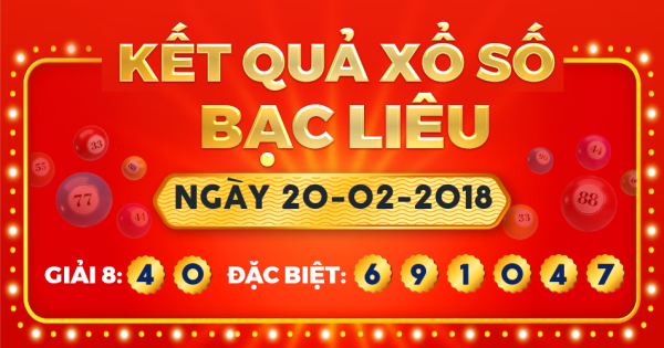 Xổ số Bạc Liêu ngày 20 tháng 2